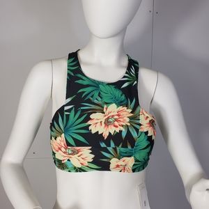 New Apparel America Floral Beach Bikini Top M